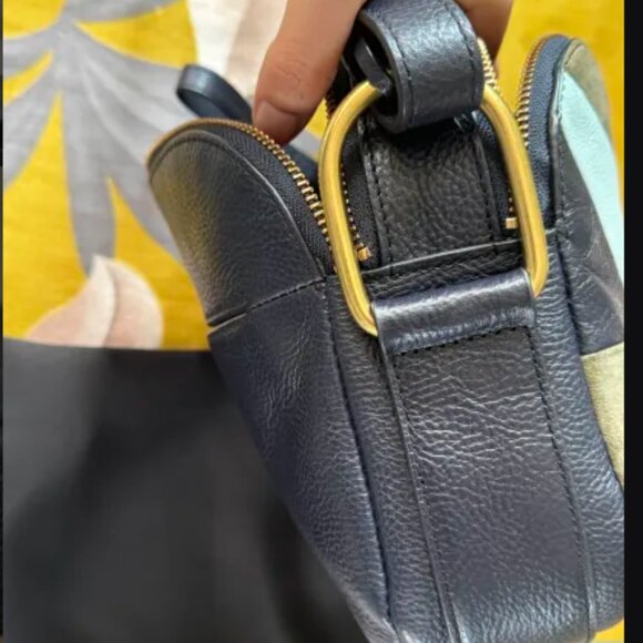 [RARE + Limited Edition] Fossil Elle Crossbody Light Patchwork Leather Bag - Picture 12 of 16